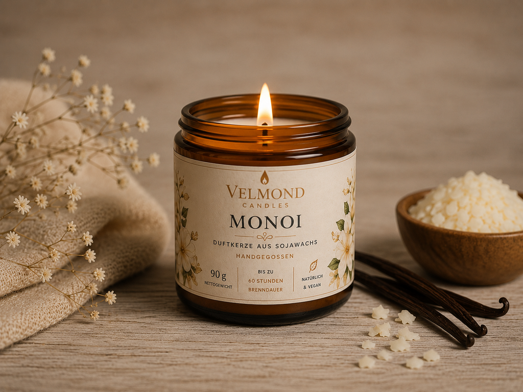 Monoi– Parfümierte Duftkerze