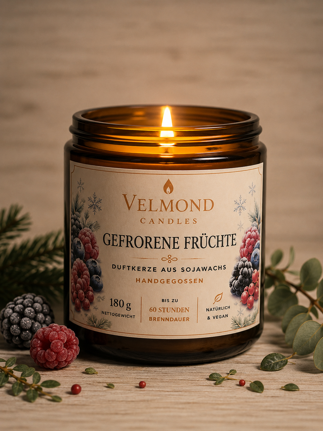 Gefrorene Früchte- – Parfümierte Duftkerze