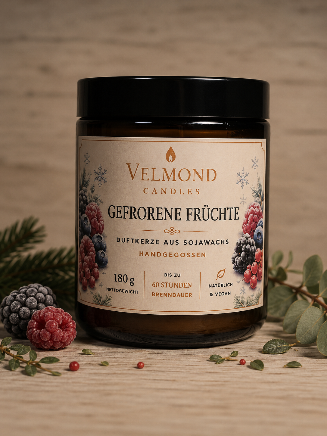 Gefrorene Früchte- – Parfümierte Duftkerze