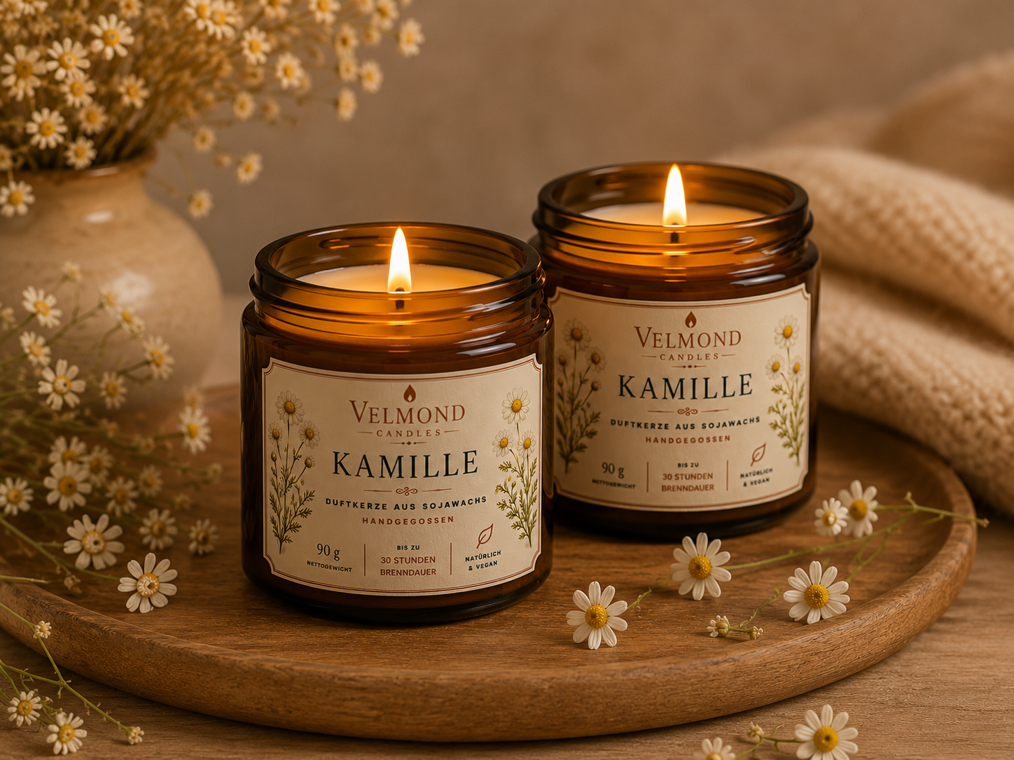 Kamille – Parfümierte Duftkerze