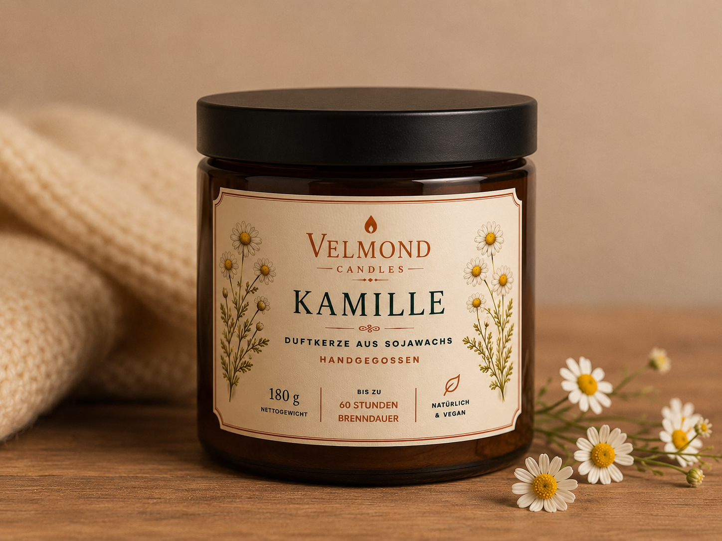 Kamille – Parfümierte Duftkerze