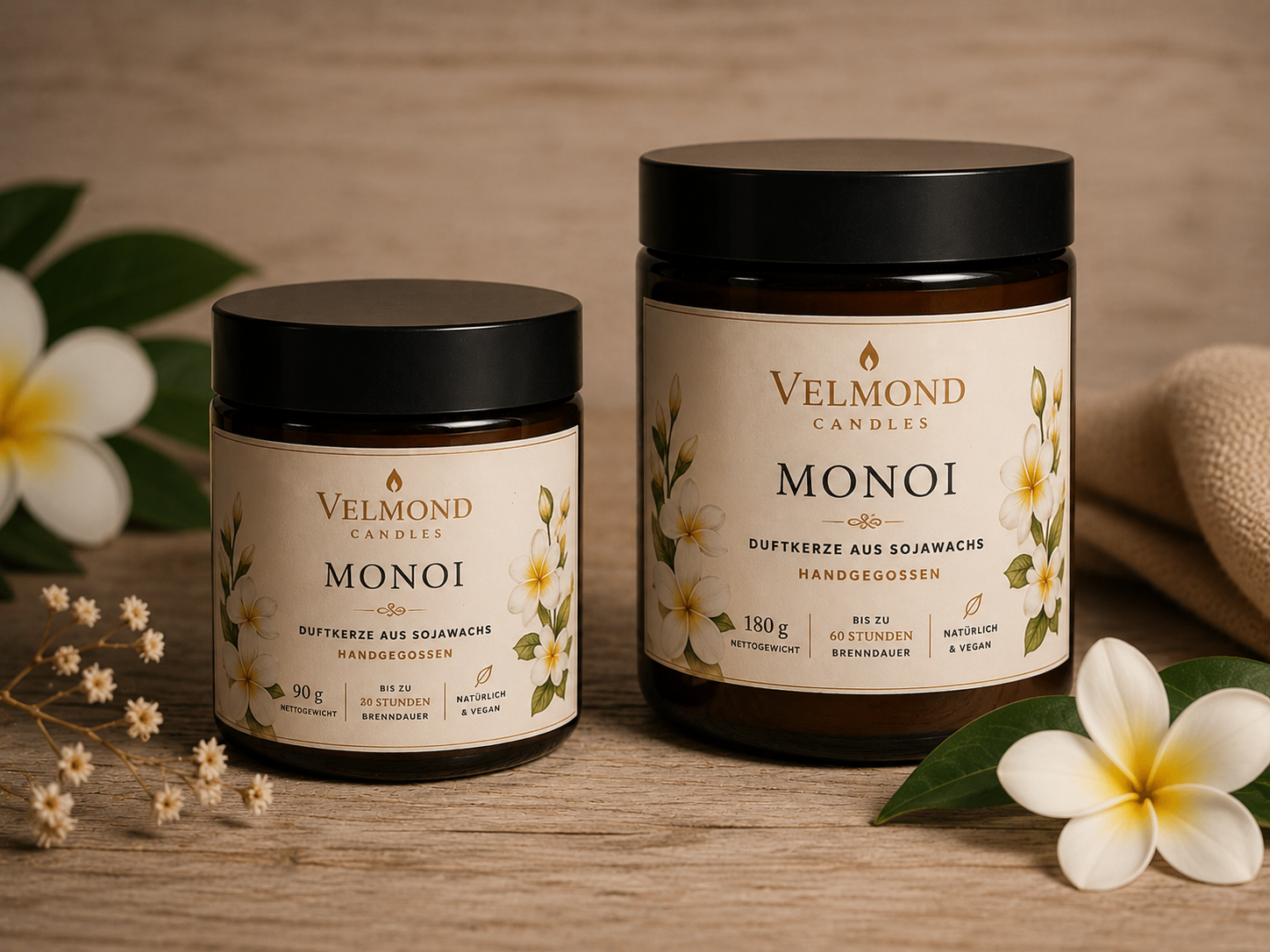 Monoi– Parfümierte Duftkerze