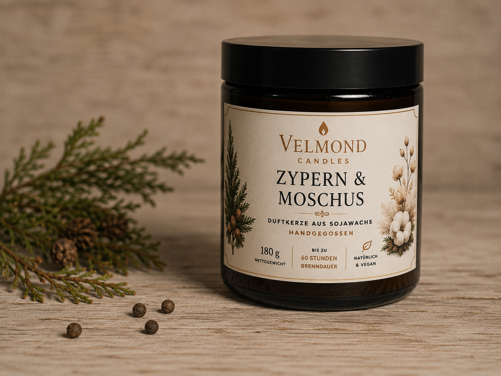 Zyper& Moschus – Parfümierte Duftkerze